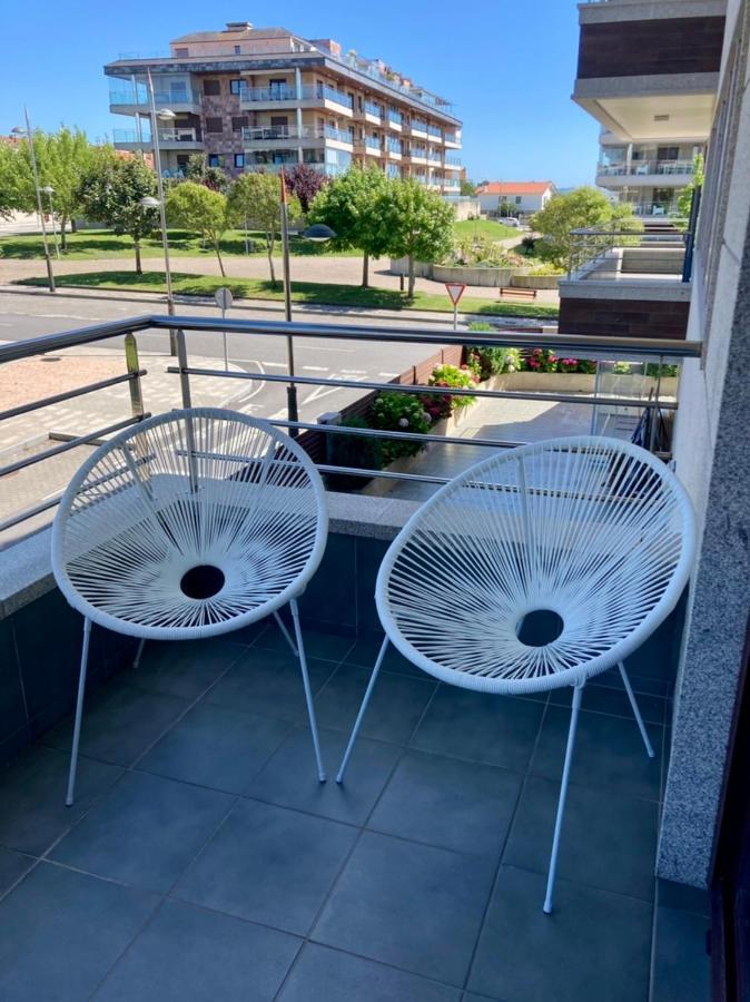 Acogedor Apartamento Con Terraza En Portonovo Exteriör bild