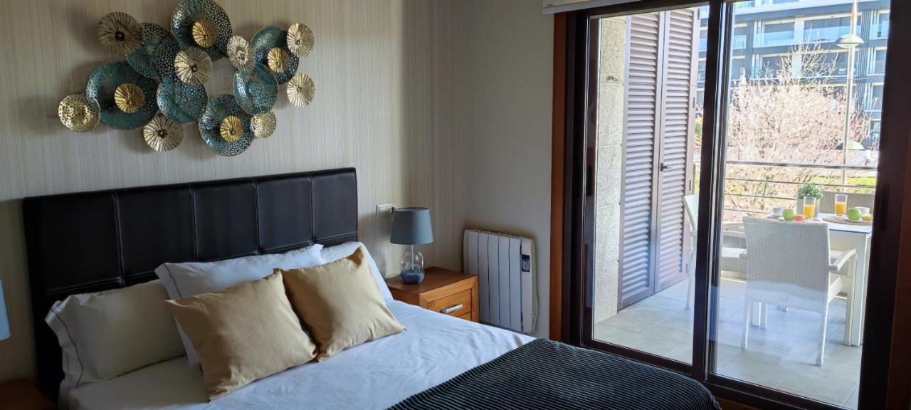 Acogedor Apartamento Con Terraza En Portonovo Exteriör bild